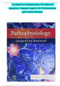 Test Bank For Pathophysiology 7th Edition By Jacquelyn Banasik All 54 Chapters Covered With Questions And Verified Solutions&period;
