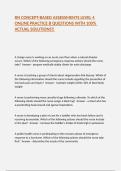 RN CONCEPT-BASED ASSESSMENTS LEVEL 4 ONLINE PRACTICE B QUESTIONS WITH 100&percnt; ACTUAL SOLUTIONS&excl;&excl;