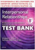 Test Bank For Interpersonal Relationships 9th Edition by Kathleen Underman Boggs&period; All Chapters
