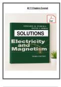 Solutions Manual for Electricity and Magnetism &lpar;3rd Edition&rpar; by Edward M&period; Purcell and David J&period; Morin