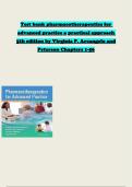 Test Bank &ndash; Pharmacotherapeutics for Advanced Practice&colon; A Practical Approach 5th Edition by Virginia P&period; Arcangelo & Peterson &lpar;Chapters 1&ndash;56&rpar;
