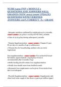 NURS 5432 FNP 1 MODULE 1 QUESTIONS AND ANSWERS WELL GRADED &lpar;NEW 2025&sol;2026 UPDATE&rpar; QUESTIONS WITH VERIFIED ANSWERS 100&percnt; CORRECT &sol;A&plus; GRADE