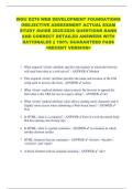 WGU D276 WEB DEVELOPMENT FOUNDATIONS  OBEJECTIVE ASSESSMENT ACTUAL EXAM  STUDY GUIDE 2025&sol;2026 QUESTIONS BANK  AND CORRECT DETAILED ANSWERS WITH  RATIONALES &vert;&vert; 100&percnt; GUARANTEED PASS  <RECENT VERSION> 