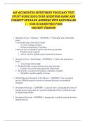 AIF Accredited Investment Fiduciary TEST  STUDY GUIDE 2025&sol;2026 QUESTIONS BANK AND  CORRECT DETAILED ANSWERS WITH RATIONALES  &vert;&vert; 100&percnt; GUARANTEED PASS  <RECENT VERSION> 