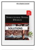 Solutions Manual for Structural Steel Design &lpar;3rd Edition&rpar; by Abi Aghayere and Jason Vigil