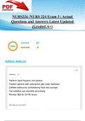 NR 224 &sol; NR224 Fundamentals Exam 3 &vert; Actual Questions and Answers Latest Updated 2025&sol;2026 &lpar;Graded A&plus;&rpar;-Chamberlain