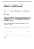 Apprenticeship Ch&period; 3 &plus; 4 with complete solutions passed
