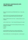 NUR 180 EXAM 1 QUESTIONS WITH 100&percnt; CORRECT ANSWERS&excl;&excl;