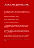 MDT EXAM 1 - PART 1 QUESTIONS & ANSWERS&excl;&excl;