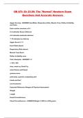 OB ATI&colon; Ch 23-26&colon; The "Normal" Newborn Exam Questions And Accurate Answers 