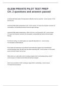 GLEIM PRIVATE PILOT TEST PREP CH&period; 2 questions and answers passed