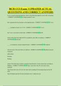 RCIS CCI Exam 3 UPDATED ACTUAL  QUESTIONS AND CORRECT ANSWERS