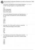 Maryland E&S Certification &sol; Questions & Answers Current 2023 &sol; 2025 Update &sol; Score 100&percnt;