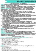 Health & Human Development Summaries