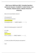 WGU Course C839 Exam 2025 &vert; Complete Questions and Correct Answers &vert; Graded A&plus; &vert; Latest Version &vert; Just Released &vert; Newest Version &vert; Western Governors University