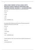 AMCA CMAC NEWEST ACTUAL EXAM 4 WITH MULTIPLE CHOICE COMPLETE QUESTIONS AND ANSWERS&period;VERIFED&sol; GRADED A&plus;&sol; GUARANTEE PASS&period;
