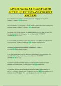 AINS 21 Practice 3-4 Exam UPDATED  ACTUAL QUESTIONS AND CORRECT  ANSWERS