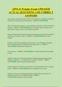 AINS 21 Practice Exam UPDATED  ACTUAL QUESTIONS AND CORRECT  ANSWERS