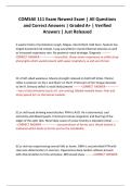 COMSAE 111 Exam Newest Exam &vert; All Questions and Correct Answers &vert; Graded A&plus; &vert; Verified Answers &vert; Just Released