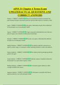 AINS 21 Chapter 4 Terms Exam  UPDATEDACTUAL QUESTIONS AND  CORRECT ANSWERS