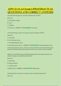 AINS 21 SA A3 Exam UPDATEDACTUAL  QUESTIONS AND CORRECT ANSWERS