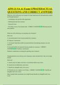 AINS 21 SA A1 Exam UPDATEDACTUAL  QUESTIONS AND CORRECT ANSWERS