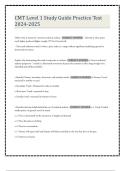 CMT Level 1 Study Guide Practice Test 2024-2025