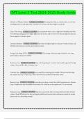 CMT Level 1 Test 2024-2025 Study Guide