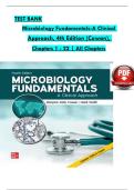 TEST BANK Microbiology Fundamentals-A Clinical  Approach&comma; 4th Edition &lpar;Cowan&rpar;&comma;  Chapters 1 - 22 &vert; All Chapters
