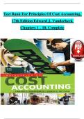Test Bank For Principles Of Cost Accounting&comma;  17th Edition Edward J&period; Vanderbeck  Chapters 1 - 10&comma; Complete