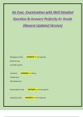Air Evac -Examination with Well Detailed  Question & Answers Perfectly A&plus; Grade  &lpar;Newest Updated Version&rpar; 