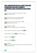 EPIC AMB105I BES EXAM LATEST UPDATED QUESTIONS AND 100&percnt; CORRECT ANSWERS&vert;LATEST 2025&sol;2026&vert;GUARANTEED A&plus;&vert;