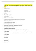 Nur 212 Hondros exam 3 With complete solution RATED A&plus; 