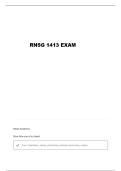 RNSG 1413 ACC NURSING FINAL QUESTIONS WITH CORRECT ANSWERS