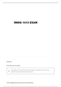 RNSG 1413 NUTRITION QUESTIONS WITH CORRECT ANSWERS