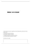 RNSG 1413 FINAL WEEKLY QUESTIONS WITH CORRECT ANSWERS