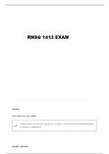 RNSG 1413 EXAM 3 QUESTIONS WITH CORRECT ANSWERS