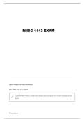 RNSG 1413 EXAM 1 QUESTIONS WITH CORRECT ANSWERS