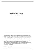 RNSG 1413 EXAM 1 CHAPTER REVIEW QUESTIONS WITH CORRECT ANSWERS