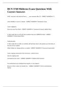 BCN 3740 Midterm Exam Questions With Correct Answers&period;