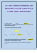 APCO EMD Certification -Examination with  Well Detailed Question & Answers Perfectly  A&plus; Grade &lpar;Newest Updated Versions