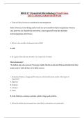 BIOD 171 Essential Microbiology Final Exam 2025&sol;2026&vert;GUARANTEED PASS