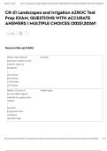CR-21 Landscapes and Irrigation AZROC Test Prep EXAM&comma; QUESTIONS WITH ACCURATE ANSWERS &vert; MULTIPLE CHOICES &vert;20252026&excl;&excl;