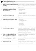 ACHA CERTIFICATION EXAMNEWEST ACTUAL 2025&sol;2026 WITH COMPLETE QUESTIONS AND ANSWERS VERIFIED&sol;GRADED A&plus;