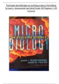 Microbiology&colon; An Evolving Science&comma; 3rd Edition &ndash; John Foster & Joan Slonczewski &ndash; Complete Test Bank &lpar;Chapters 1&ndash;28&rpar;
