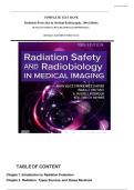 COMPLETE TEST BANK Radiation Protection in Medical Radiography, 10th Edition By Mary Alice Statkiewicz Sherer, Russell Ritenour, Kelli Welch Haynes. (All Chapters| Latest Edition| Verified Answers)