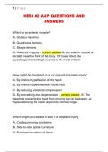 HESI A2 A&P QUESTIONS AND  ANSWERS