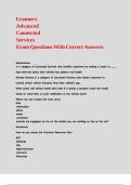 Uconnect Advanced Connected Services Exam Questions With Correct Answers