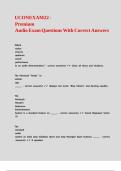 UCONEXAM22 - Premium Audio Exam Questions With Correct Answers&period;