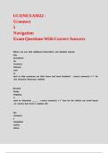UCONEXAM22 - Uconnect 5 Navigation Exam Questions With Correct Answers